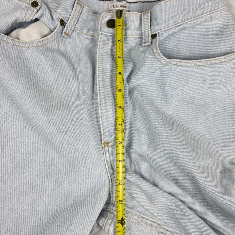LL Bean Light Wash Orinigal Fit / Relaxed Jeans Womens 10 100% Cotton Casual